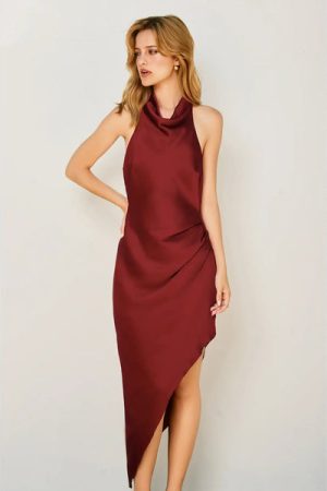 Sivan High Neck Midi