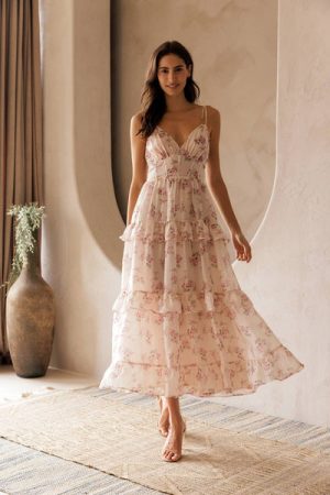Pretty In Petals Midi Dress